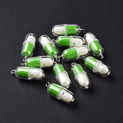 Translucent Plastic Pendants X-KY-L006-29D-1