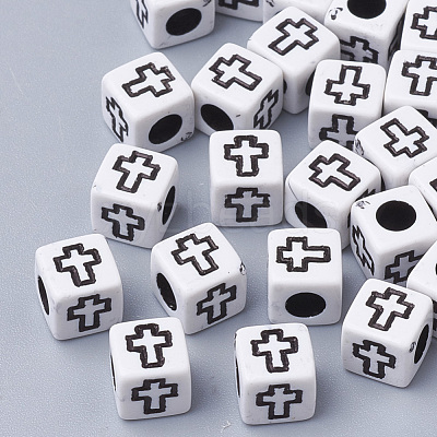 Craft Style Acrylic Beads MACR-Q226-01D-1