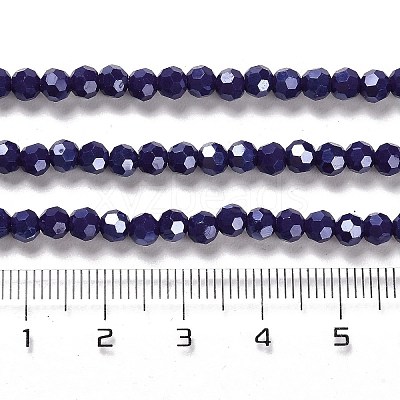 Electroplate Opaque Glass Beads Strands LS-EGLA-A035-P4mm-A09-1