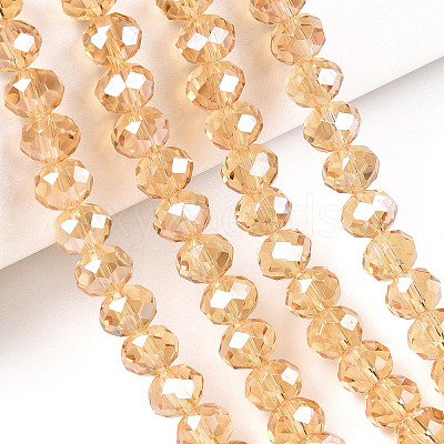Electroplate Glass Beads Strands EGLA-A034-T1mm-A30-1