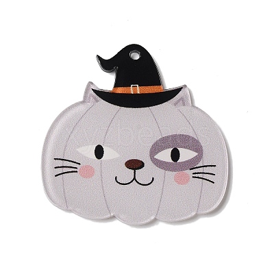 Halloween Printing Acrylic Pendants FIND-K017-01C-1