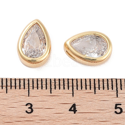 Brass Cubic Zirconia Beads X-KK-C051-60G-05-1