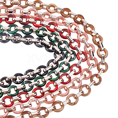 Transparent Acrylic Handmade Cable Chain AJEW-GF0001-92-1