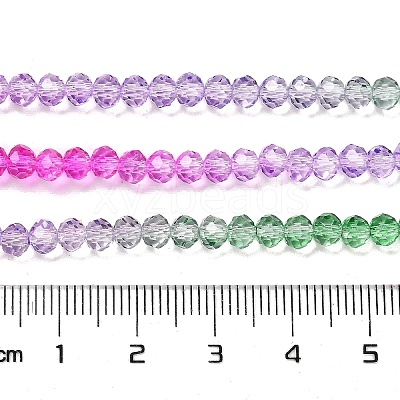 Transparent Painted Glass Beads Strands DGLA-A034-T4mm-A06-1