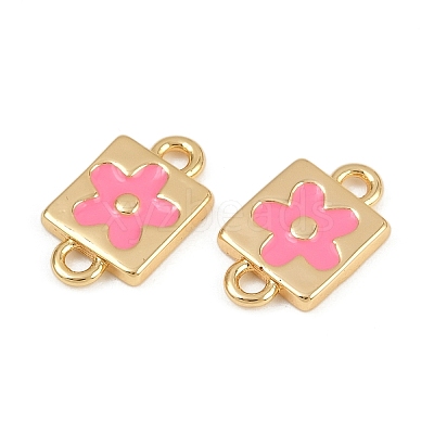 Brass Enamel Connector Charms KK-H078-03A-G01-1