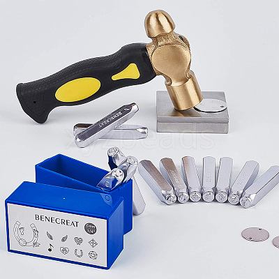 Iron Metal Stamps AJEW-BC0005-77D-1
