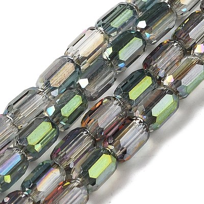 Electroplate Glass Beads Strands EGLA-D031-01-25-1