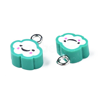 Handmade Polymer Clay Charms CLAY-N006-37B-01D-1