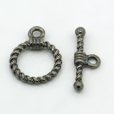 Tibetan Style Alloy Toggle Clasps LS-TIBE-EA9138Y-B-FF-1