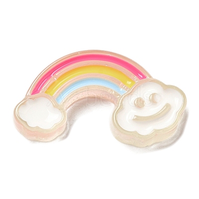 Translucent Resin Cabochons RESI-H147-01A-1