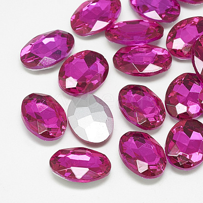 Pointed Back Glass Rhinestone Cabochons RGLA-T080-18x25mm-09-1
