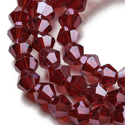 Transparent Electroplate Glass Beads Strands EGLA-A039-T2mm-A27-1