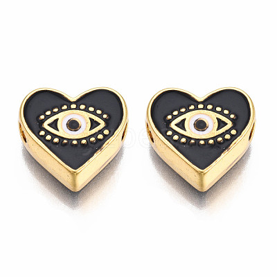 Rack Plating Alloy Enamel Pendants PALLOY-N172-066B-1