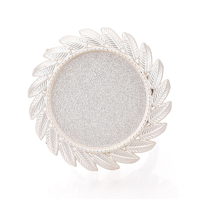 Adjustable Alloy & Iron Bezel Cup Ring Base with Rotatable Tray MAK-T012-11S-1