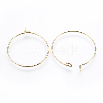 316 Surgical Stainless Steel Hoop Earring Findings STAS-P221-01C-G-1