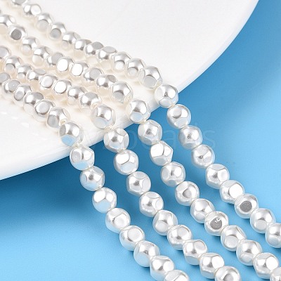 Transparent Spray Painted Glass Beads Strands GLAA-N001-27-1