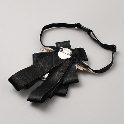 Bowknot Polyester Suit Necktie AJEW-WH20008-06C-1