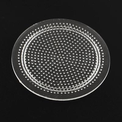 Flat Round Pegboards for 3x2.5mm Mini Fuse Beads DIY-Q009-06-1