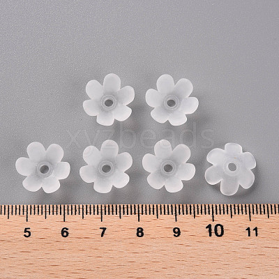 Frosted Acrylic Bead Caps MACR-S371-07A-701-1