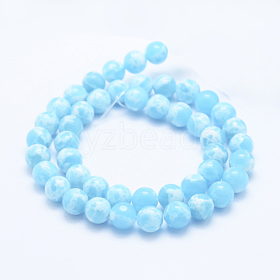 Synthetic Imperial Jasper Beads Strands G-F531-8mm-H05-1