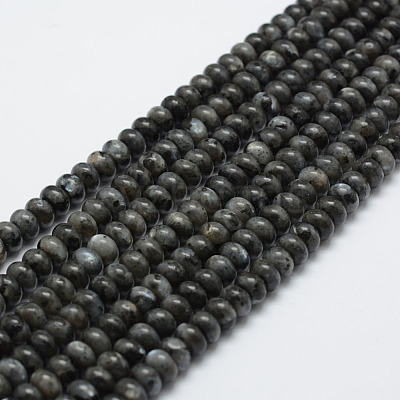 Natural Labradorite Beads Strands G-G665-06-6x4mm-1
