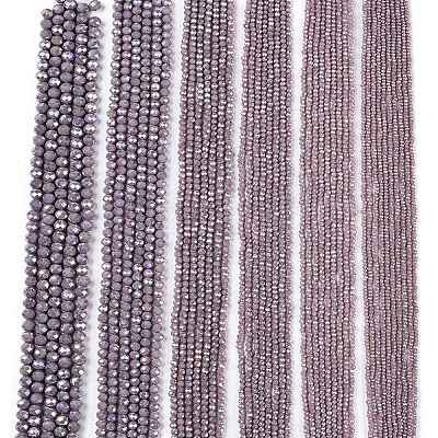 Electroplate Glass Beads Strands LS-EGLA-A044-P6mm-B13-1