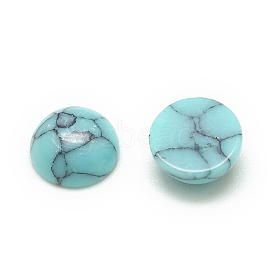 Synthetic Turquoise Cabochons X-TURQ-S290-12C-8mm-1