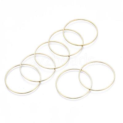 Brass Linking Rings KK-S327-06KC-35mm-1