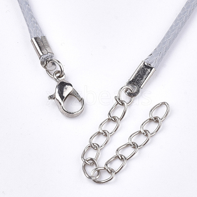 Waxed Cord Necklace Making X-NCOR-T001-81-1