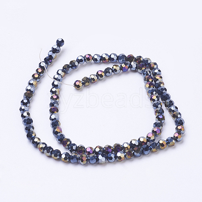 Electroplate Glass Beads Strands LS-EGLA-J042-4mm-AB01-1