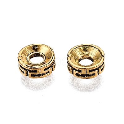 Tibetan Style Spacer Beads TIBEP-S315-46AG-NR-1