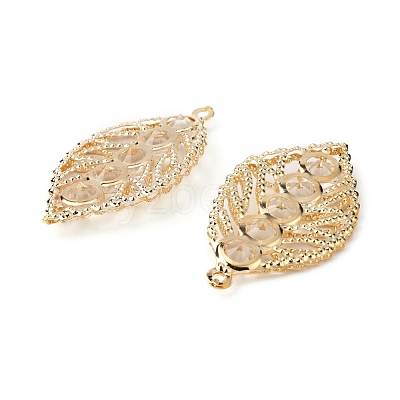 Iron Rhinestone Pendants IFIN-TAC0002-27-1