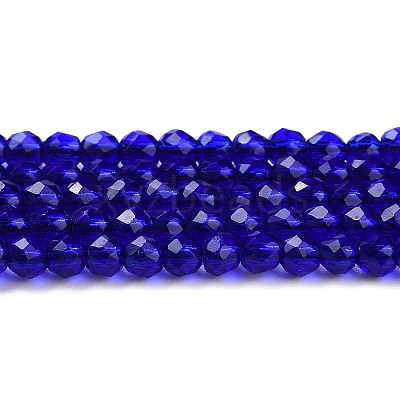 Transparent Glass Beads Strands X-GLAA-H021-04-09-1