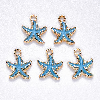 Alloy Enamel Pendants X-ENAM-S121-023-M-1