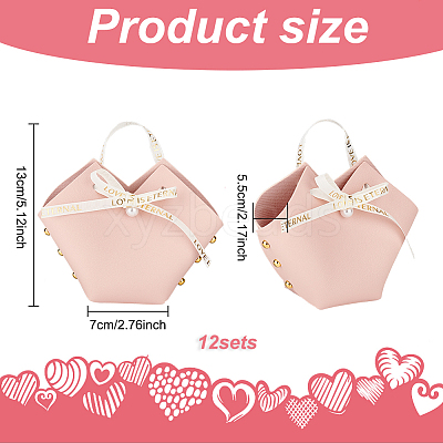 PU Leather Candy Gift Handbags ABAG-WH0032-60B-1