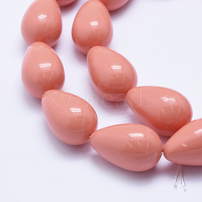 Electroplate Shell Pearl Beads Strands BSHE-G006-05A-1