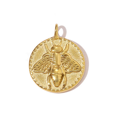 304 Stainless Steel Pendants STAS-OY007-91G-1