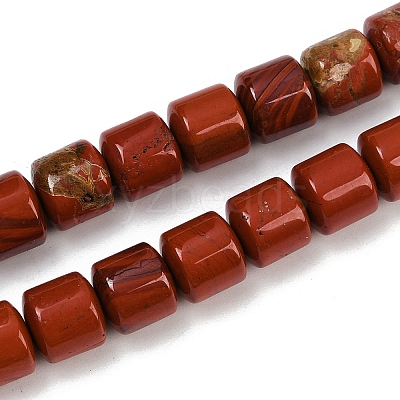 Natural Red Jasper Beads Strands G-G275-D08-10x10mm-1