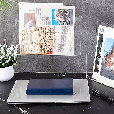 Acrylic Wall-mounted Bookshelf AJEW-WH0010-30-1