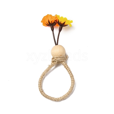 Jute Twine Napkin Rings AJEW-U016-01E-1