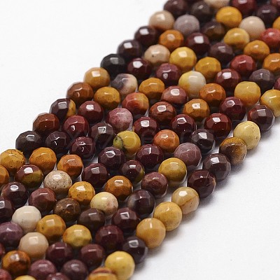 Natural Mookaite Beads Strands X-G-D840-30-4mm-1