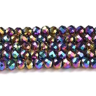 Electroplate Glass Beads Strands LS-GLAA-H021-01B-FP13-1