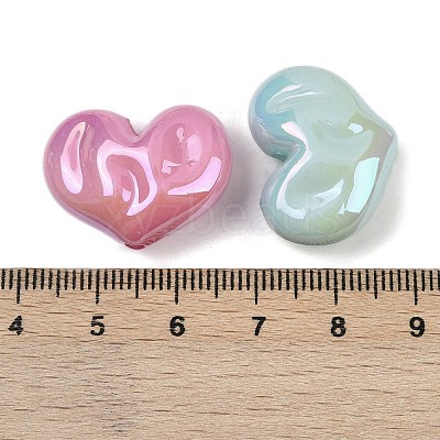 UV Plating Opaque Acrylic Beads MACR-L007-03A-1