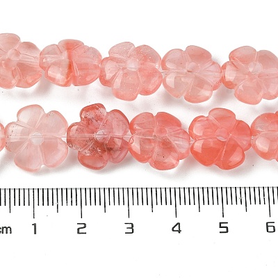 Cherry Quartz Glass Beads Strands G-H023-B10-01-1
