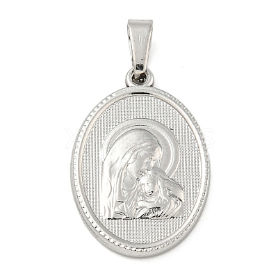 Non-Tarnish 304 Stainless Steel Pendants STAS-B071-02A-01P-1