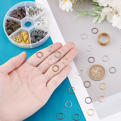 1 Box 6 Color Iron Open Jump Rings IFIN-PH0001-10mm-08-1