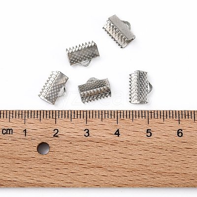 Iron Ribbon Crimp Ends E143Y-N-1