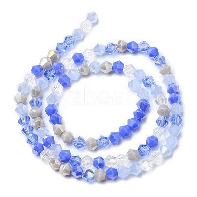 Electroplate Glass Beads Strands X1-EGLA-D018-02E-1