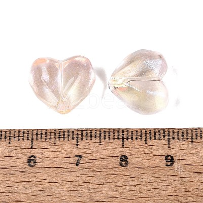 Baking Paint Transparent Glass Beads DGLA-N022-02G-1