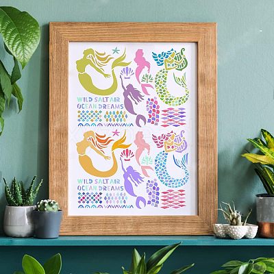 Large Plastic Reusable Drawing Painting Stencils Templates DIY-WH0202-210-1